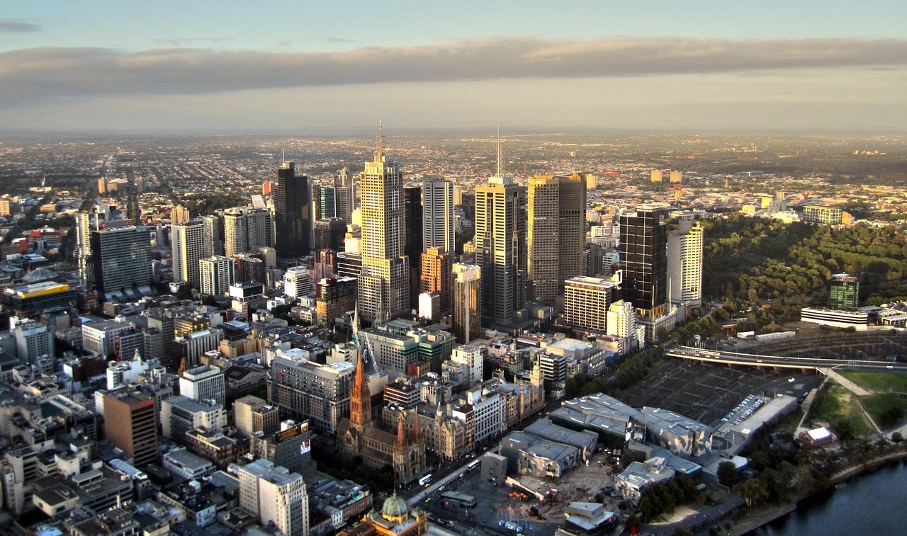 A view of the Melbourne skyline.